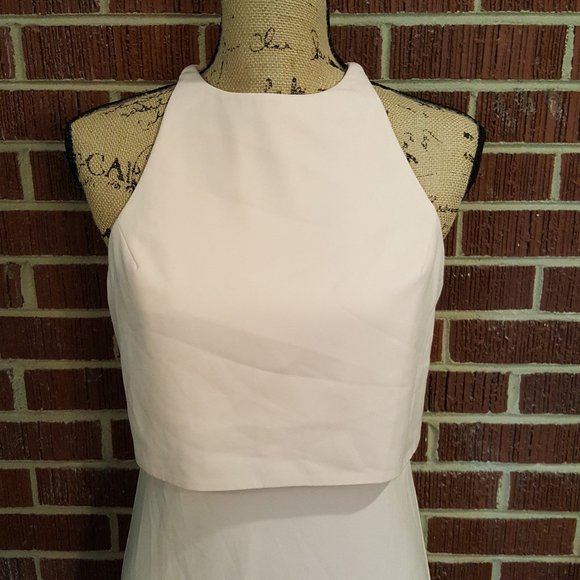 Jill Stuart BHLDN Iva Crepe Open Back Gown Dress 6 - Picture 4 of 16